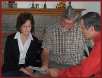 couple working with Dr. James Cole