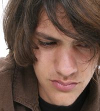 distressed teen